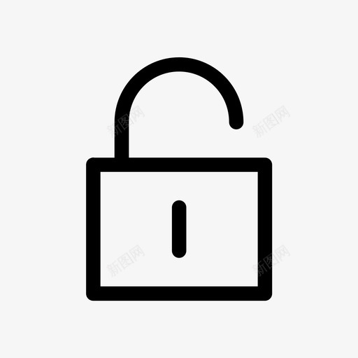 解锁挂锁薄轮廓基本用户界面svg_新图网 https://ixintu.com 解锁 挂锁 轮廓 基本 用户界面