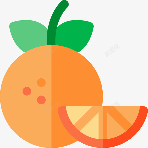 橘子水果和蔬菜65扁平svg_新图网 https://ixintu.com 橘子 水果 蔬菜 扁平