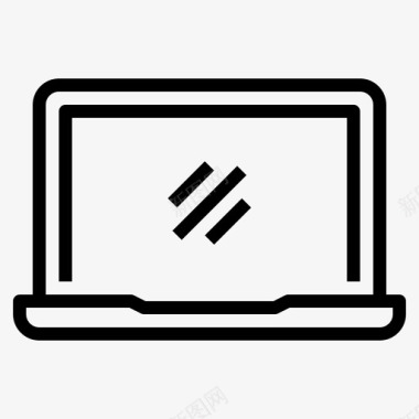 笔记本电脑电子和设备5线性图标