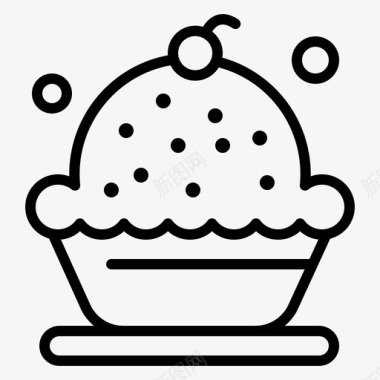 烘焙蛋糕奶油图标