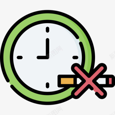戒烟戒烟29线性颜色图标