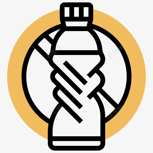 无塑料瓶塑料污染13黄色阴影svg_新图网 https://ixintu.com 塑料瓶 塑料 污染 黄色 阴影