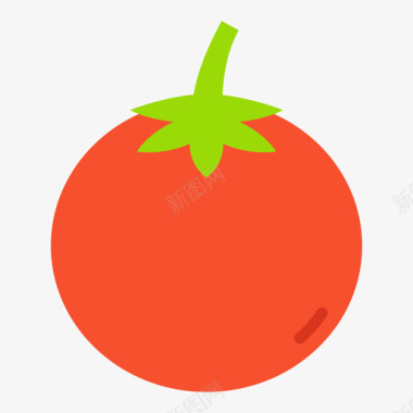 番茄春145平坦图标