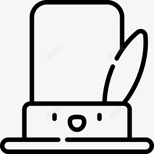 大礼帽嘉年华80直线型svg_新图网 https://ixintu.com 大礼 礼帽 嘉年华 直线 线型