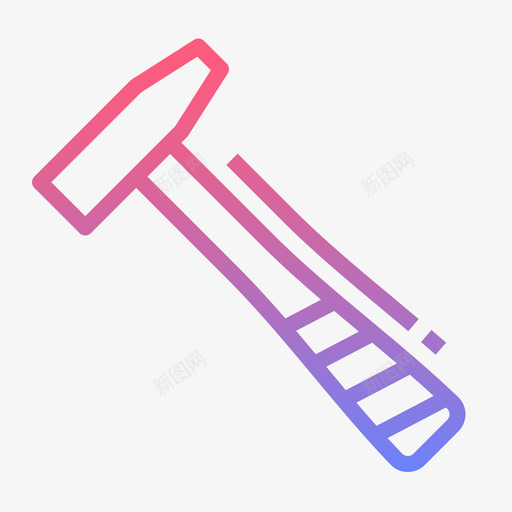 锤子艺术与工艺2线性梯度svg_新图网 https://ixintu.com 锤子 艺术 工艺 线性 梯度