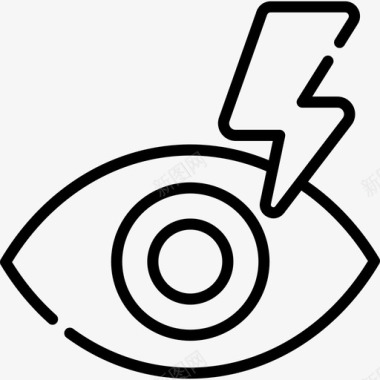 红眼摄像头接口35线性图标