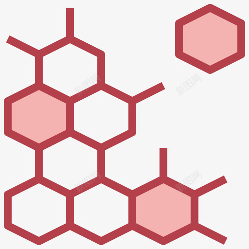 分子科学9红色svg_新图网 https://ixintu.com 分子 科学 红色