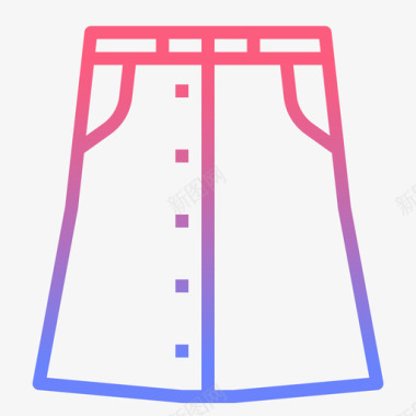 裙子衣服26直线坡度图标