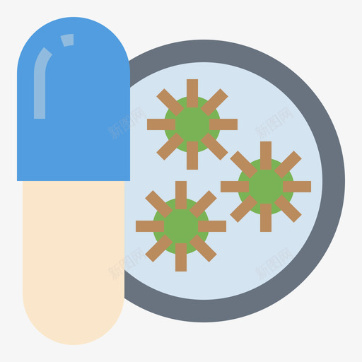 抗生素药房68扁平svg_新图网 https://ixintu.com 抗生素 药房 扁平