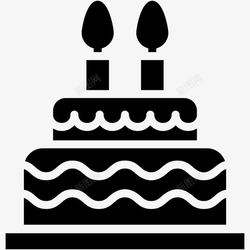 生日蛋糕面包店奶油蛋糕svg_新图网 https://ixintu.com 甜点 生日蛋糕 面包店 奶油 蛋糕 甜食 字形 矢量 矢量图 图标