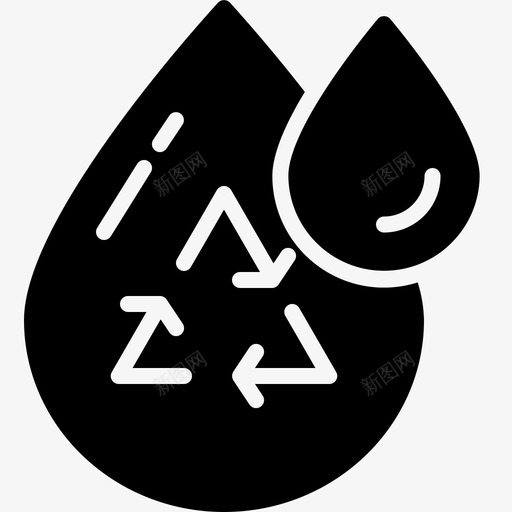 回收水滴能量石油svg_新图网 https://ixintu.com 能量 回收 水滴 石油 电力 雕文