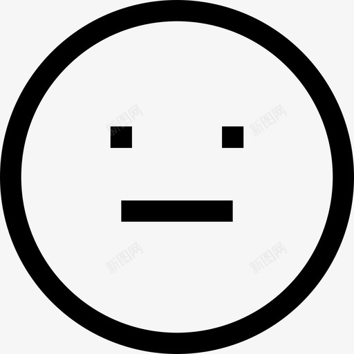 中性脸表情符号情绪svg_新图网 https://ixintu.com 表情 中性 符号 情绪 笑脸
