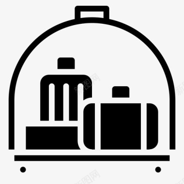 旅行行李208号酒店字形图标