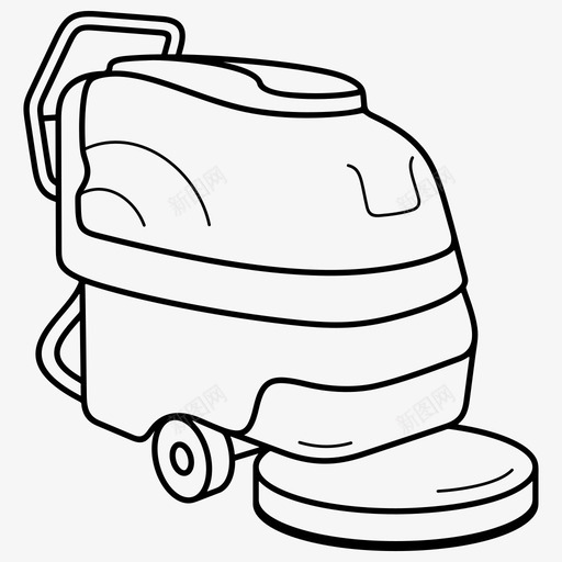 地板清洁机清洁机工业用svg_新图网 https://ixintu.com 清洁机 地板 工业用 旋转式 洗衣机
