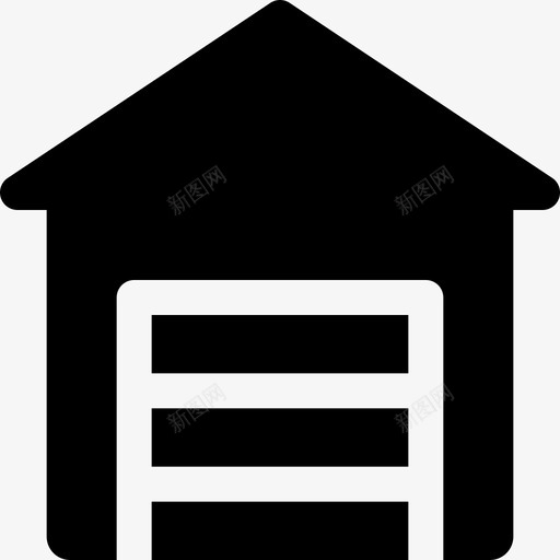 百叶窗仓库9已填充svg_新图网 https://ixintu.com 百叶窗 仓库 填充