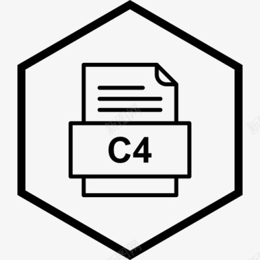 c4文件文件文件类型格式图标