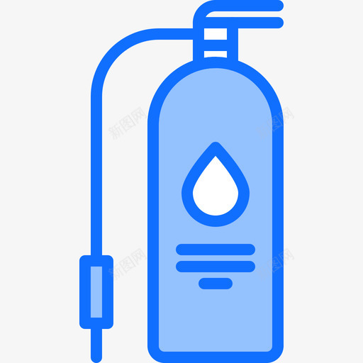 灭火器涂鸦3蓝色svg_新图网 https://ixintu.com 灭火器 涂鸦 蓝色