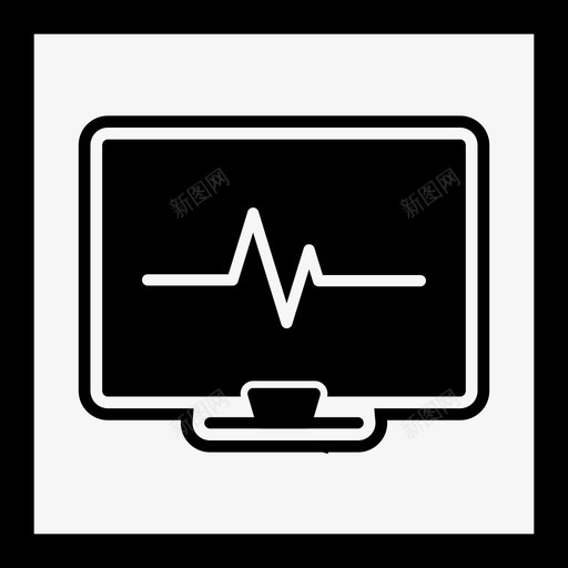 ecgecg监护仪心跳svg_新图网 https://ixintu.com ecg 监护仪 心跳 lcd 脉搏率 医疗