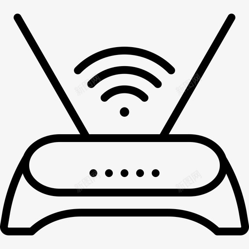 wifi路由器天线svg_新图网 https://ixintu.com wifi 路由器 天线