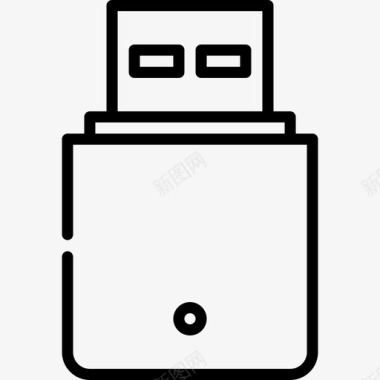 Usb数字服务22线性图标