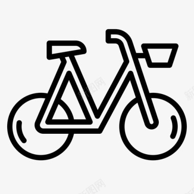 自行车弹簧149直线型图标