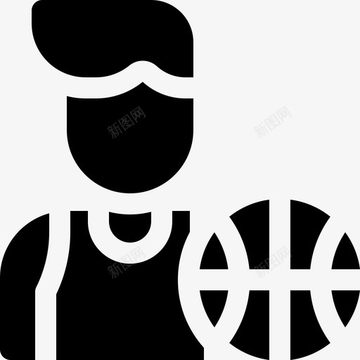 篮球运动员体育头像27填充svg_新图网 https://ixintu.com 篮球 运动员 体育 头像 填充