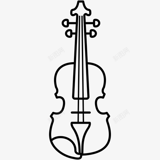 小提琴古典音乐乐器svg_新图网 https://ixintu.com 小提琴 古典音乐 乐器 管弦乐队