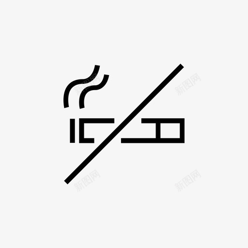 禁止吸烟烧伤吸烟svg_新图网 https://ixintu.com nosmoking 交叉 区域 吸烟 烧伤 禁止