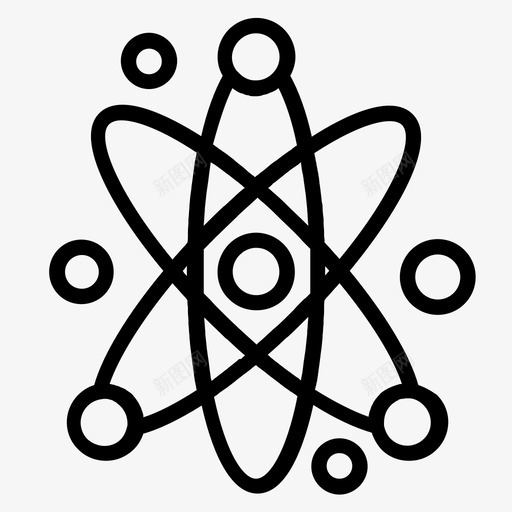分子物理原子化学键svg_新图网 https://ixintu.com 分子 物理 科学 原子 化学键 动力学 25个 线图 图标
