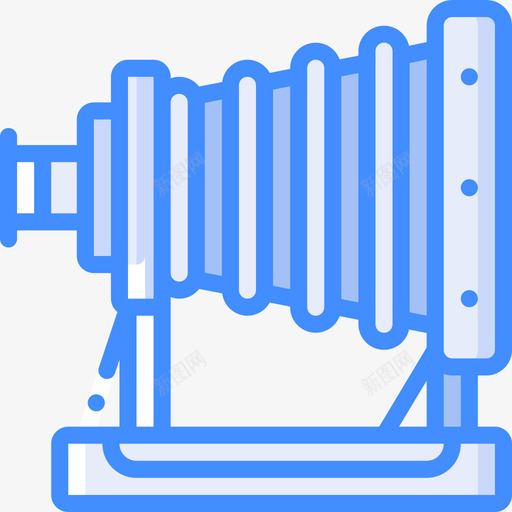 相机古董2蓝色svg_新图网 https://ixintu.com 相机 古董 蓝色