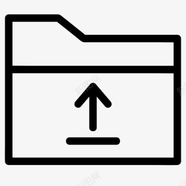 文件夹上传文件存储图标