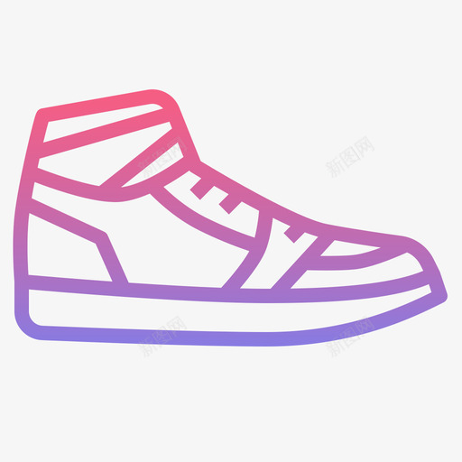 运动鞋服装26线性梯度svg_新图网 https://ixintu.com 运动鞋 服装 线性 梯度