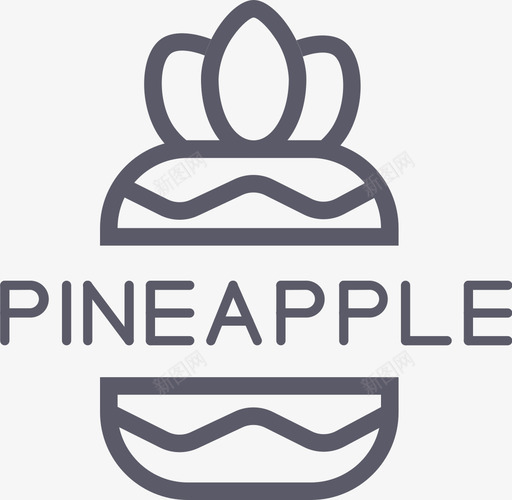 菠萝pineapplesvg_新图网 https://ixintu.com 菠萝 pineapple