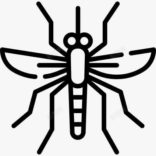 蚊子病毒传播11线状svg_新图网 https://ixintu.com 蚊子 病毒 传播 线状
