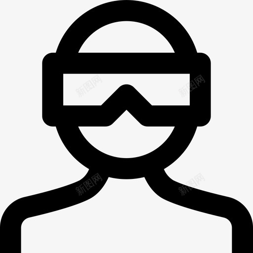 Vr护目镜虚拟现实103线性svg_新图网 https://ixintu.com Vr 护目镜 虚拟现实 线性
