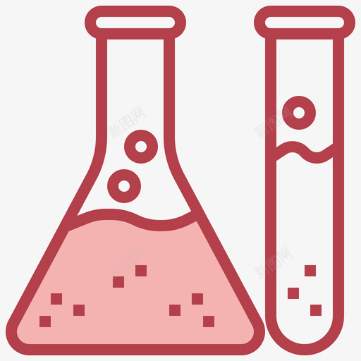 烧瓶科学9号红色svg_新图网 https://ixintu.com 烧瓶 科学 9号 红色
