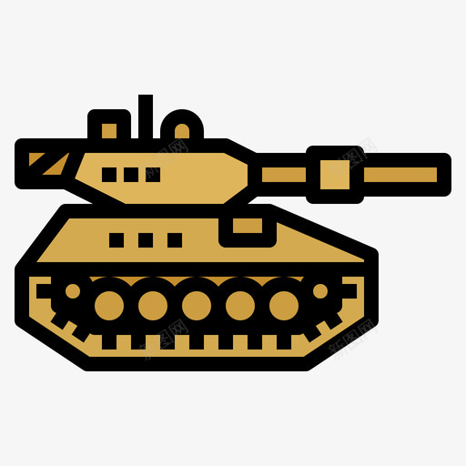 坦克军用76线性颜色svg_新图网 https://ixintu.com 坦克 军用 线性 颜色