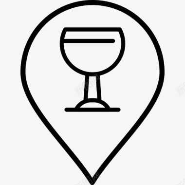 葡萄酒俱乐部玻璃图标