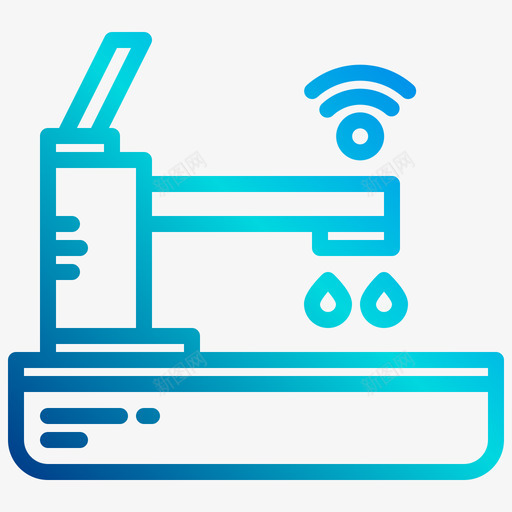 水槽智能家居生活3线性梯度svg_新图网 https://ixintu.com 水槽 智能家居 生活 线性 梯度
