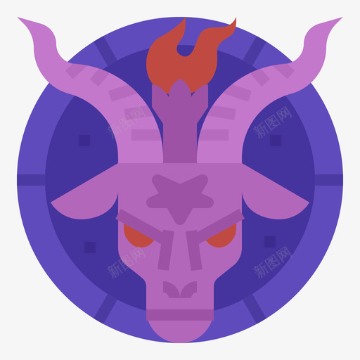 Baphomet占星术11平面图svg_新图网 https://ixintu.com Baphomet 占星术 平面图