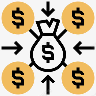 货币金融知识4黄影图标