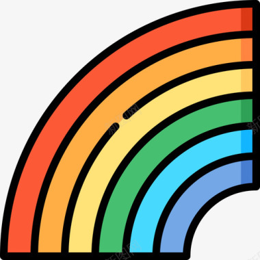 彩虹教育335线性颜色图标