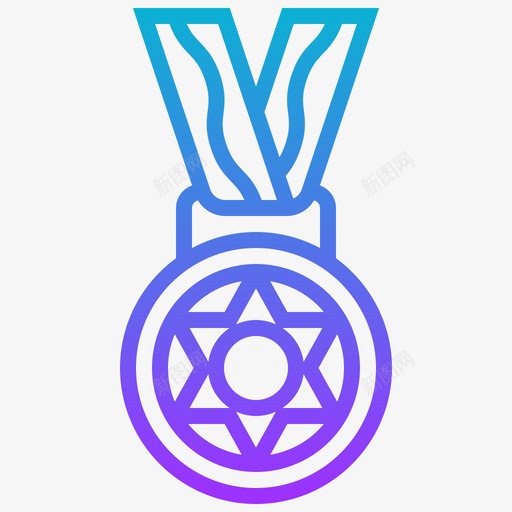 奖牌rewardsbadges4渐变svg_新图网 https://ixintu.com 奖牌 rewardsbadges 渐变