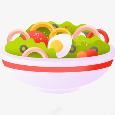 沙拉instagramhighlightsstories食品2颜色图标