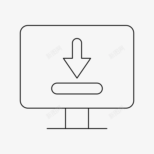 下载数据桌面svg_新图网 https://ixintu.com 下载 数据 桌面 保存 更新 细线
