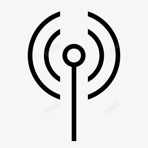 无线热点互联网svg_新图网 https://ixintu.com 无线 热点 互联网 栓带 wifi