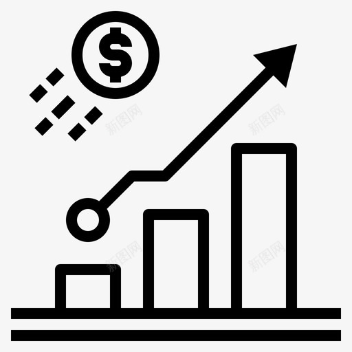 硬币金融186直线svg_新图网 https://ixintu.com 硬币 金融 直线