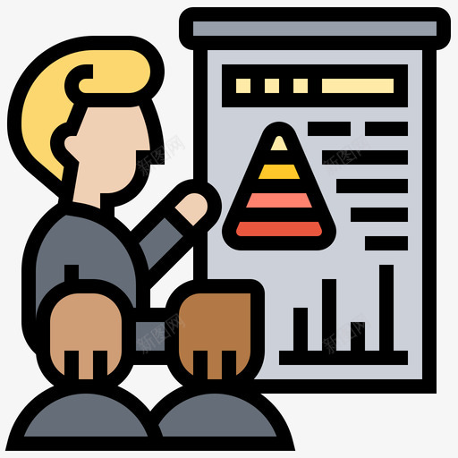 团队会议和会议4线颜色svg_新图网 https://ixintu.com 会议 团队 议和 颜色