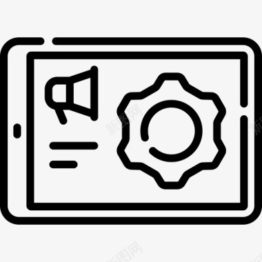 服务数字营销207线性图标