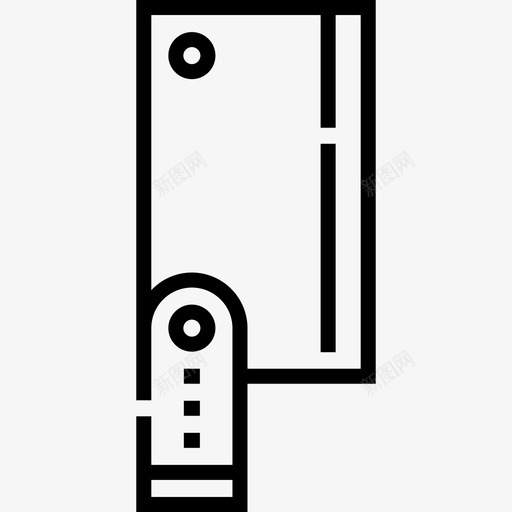 切肉刀屠夫36直形svg_新图网 https://ixintu.com 切肉刀 屠夫 直形